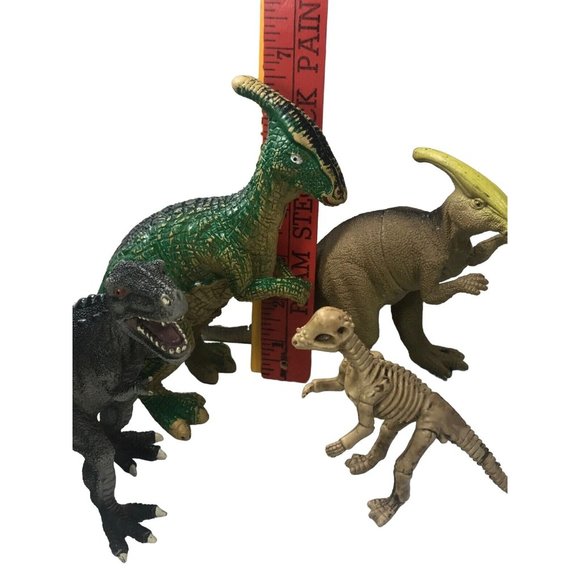 Mixed Lot Hard Plastic Dinosaurs Small Action Figure Toys Animals Lot of 4 - Picture 8 of 11